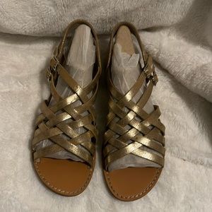 Indigo Rd light gold flat sandals